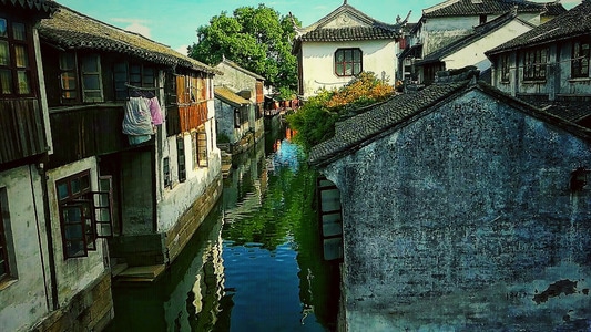 昆山-锦溪古镇-古镇-风景-锦溪古镇 图片素材