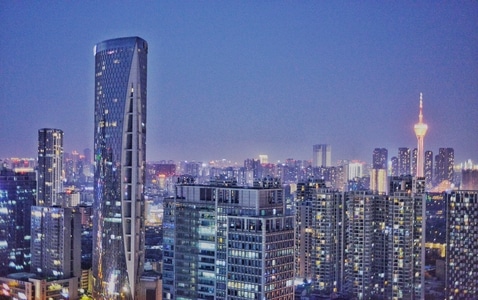 中国-成都-电视塔-城市风光-城市 图片素材