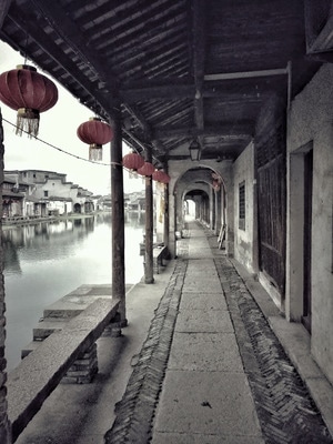 江南-水乡-建筑-古镇-房屋 图片素材