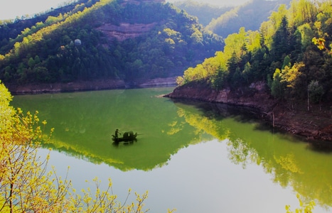 风景-光影-风景-湖泊-山 图片素材