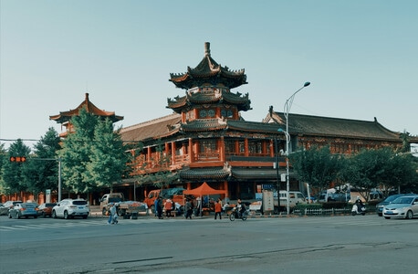 色彩-风景-古建筑-塔-楼阁 图片素材