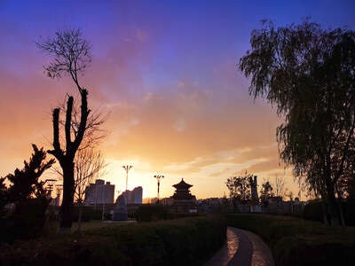手机摄影-风景-霞光-朝霞-晚霞 图片素材