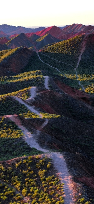 七彩丹霞-张掖-旅游-山-山脉 图片素材