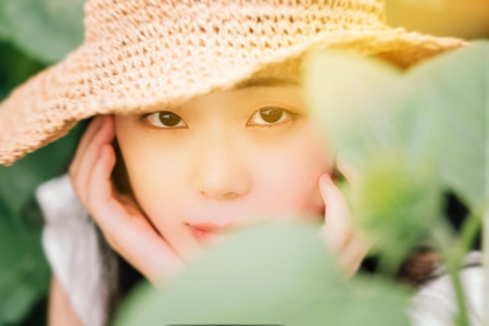 向日葵-人像-成都-女人-女性 图片素材