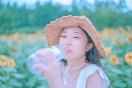 向日葵-人像-成都-女人-女性 图片素材