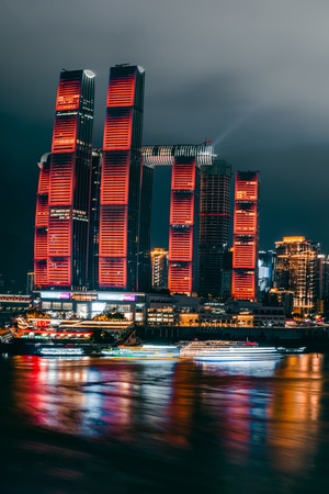 重庆-旅行-夜景-城市-建筑 图片素材
