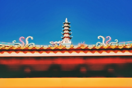 南普陀-厦门-屋檐-雕塑-雕像 图片素材