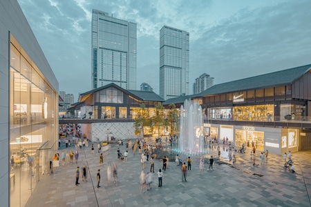 成都-建筑-空间-生活-太古里 图片素材