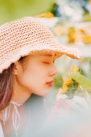 向日葵-人像-成都-女人-女性 图片素材