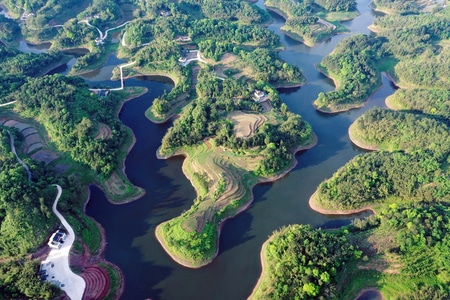四川长宁-风光-风景-河-河面 图片素材