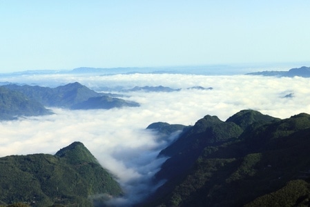 四川长宁-风光-旅游-群山-云海 图片素材
