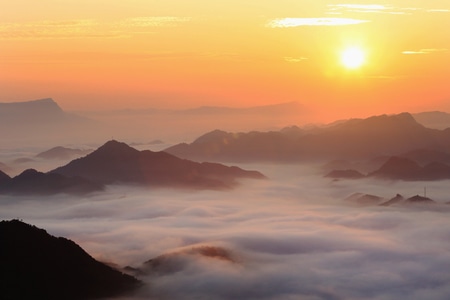 四川长宁-风光-中国加油-风景-风光 图片素材
