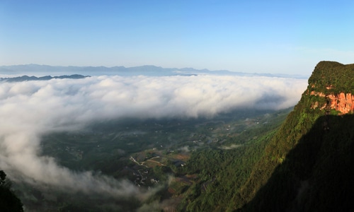 蜀南竹海-云海-浅丘-风光-山 图片素材