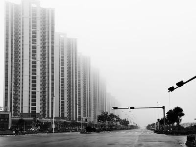 街拍-城市-雾-场景-生活 图片素材