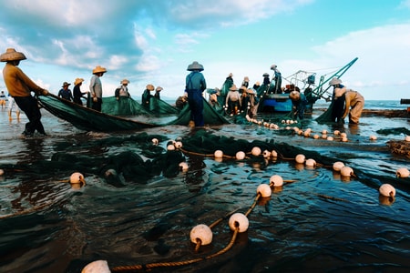 海陵岛-场景-海边-人文-渔民 图片素材
