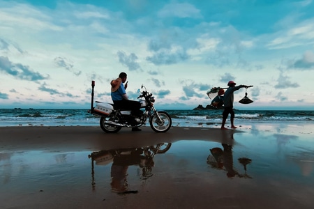 阳江市-色彩-夕阳-光影-华为p30 图片素材