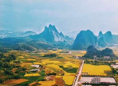 你好秋天-色彩-场景-风景-光影 图片素材