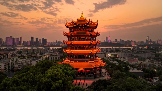 文化-艺术-武汉-古建筑-房屋 图片素材