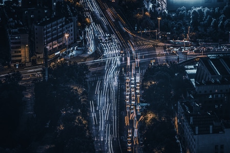 碎片-高楼-道路-建筑-马路 图片素材