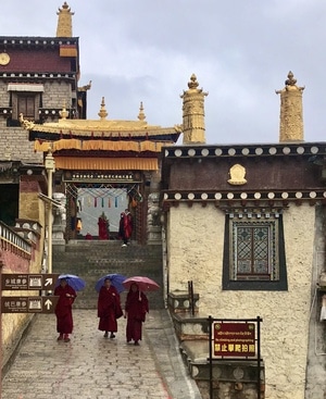 迪庆藏族自治州-在路上-旅拍-风光-松赞林寺 图片素材