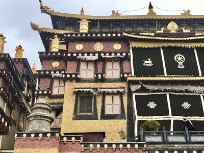 迪庆藏族自治州-在路上-旅拍-风光-松赞林寺 图片素材