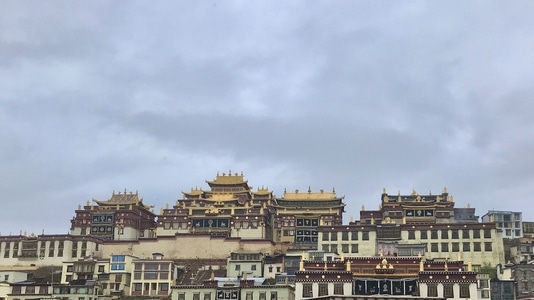 迪庆藏族自治州-在路上-旅拍-风光-松赞林寺 图片素材