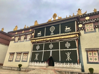 迪庆藏族自治州-在路上-旅拍-风光-松赞林寺 图片素材