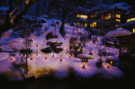 建筑-旅馆-雪景-冬天-日本 图片素材