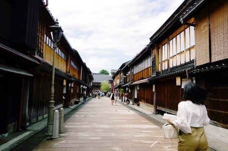 日本-旅行-金沢-街-街道 图片素材