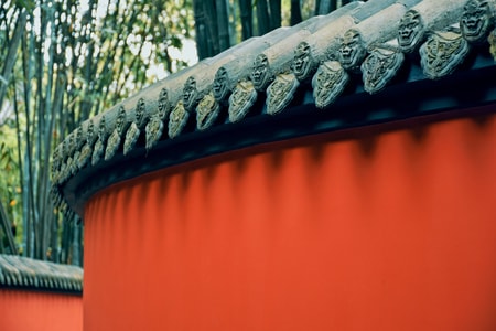 色彩-风光-成都-红色-墙 图片素材
