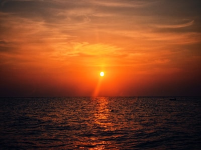 天空-大海-海-光-风光 图片素材