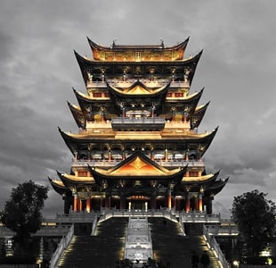 建筑-手机摄影-寺-塔-古建筑 图片素材