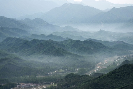 河南信阳风光-茶山风光-自然-风景-风光 图片素材