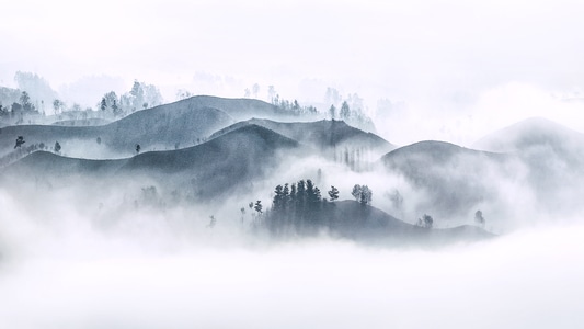 河南信阳-自然风光-风景-风光-山 图片素材
