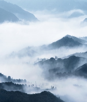 河南信阳-自然风光-风景-风光-山 图片素材