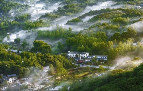 河南信阳-自然风光-风景-风光-建筑 图片素材