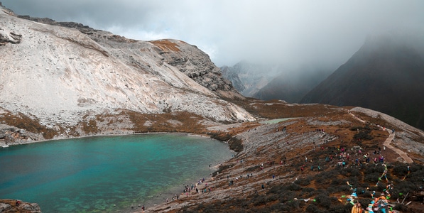 登山-稻城-风光-山-雪山 图片素材