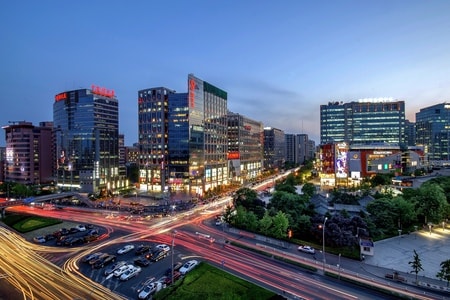 城市-北京-夜景-大厦-夜景 图片素材