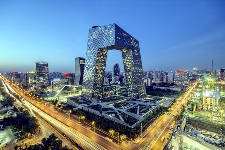 城市-北京-夜景-大厦-夜景 图片素材