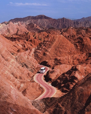 七彩丹霞地貌-自然-色彩-风景-风光 图片素材