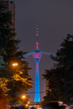 富士-烟花-人多-夜景-夜景 图片素材