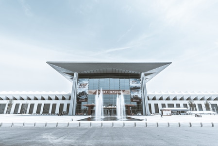 西安会展中心-会展中心-看你的城市-城市-西安 图片素材