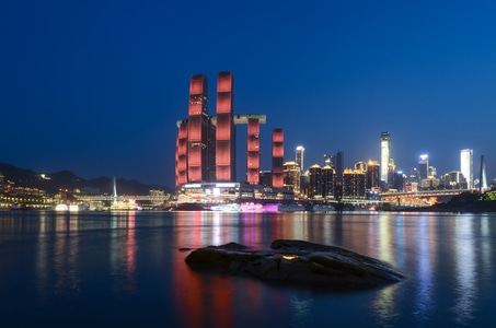 城市-勒是雾都-江水-桥都-桥 图片素材