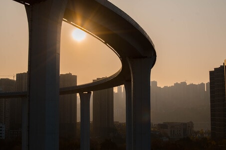 桥都-桥-城市道路-雾都-地标 图片素材