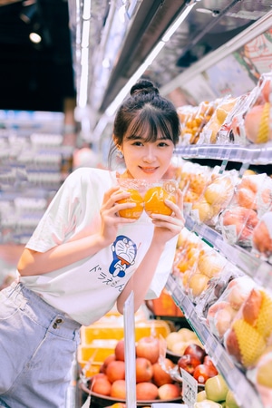超市-西安写真-西安约拍-少女-日系 图片素材