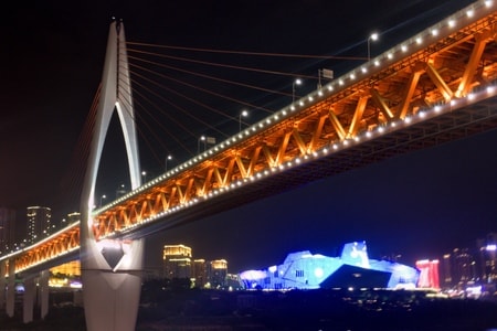 旅行-城市-夜景-建筑-桥 图片素材