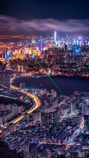 宅家-看你的城市-风光-城市夜景-城市 图片素材