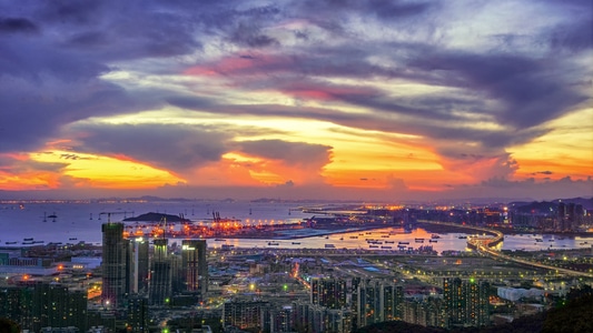 空镜-海滩-风光-我的城市-城市 图片素材