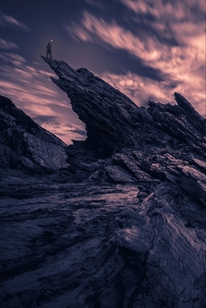黑岩角-魔幻-岩石-黑岩角-风光 图片素材