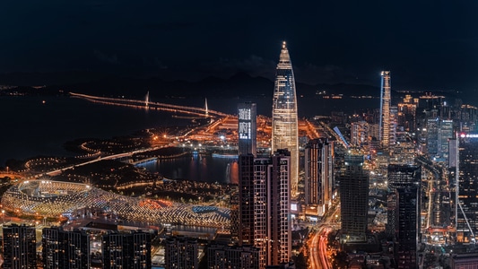 夜色-城市色彩-城市-城市风光-夜景 图片素材